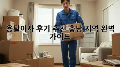 용달이사 후기 추천: 충남 지역 완벽 가이드