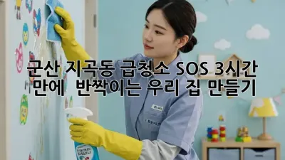 🚨 군산 지곡동 급청소 SOS! 3시간 만에 ✨ 반짝이는 우리 집 만들기 🏠